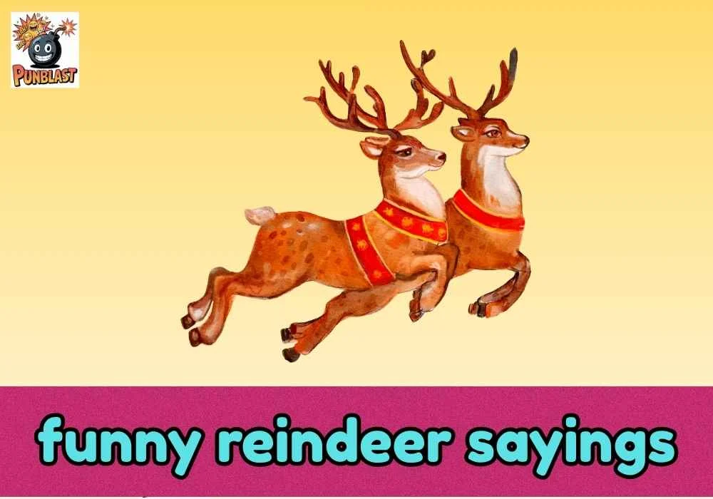 funny reindeer sayings