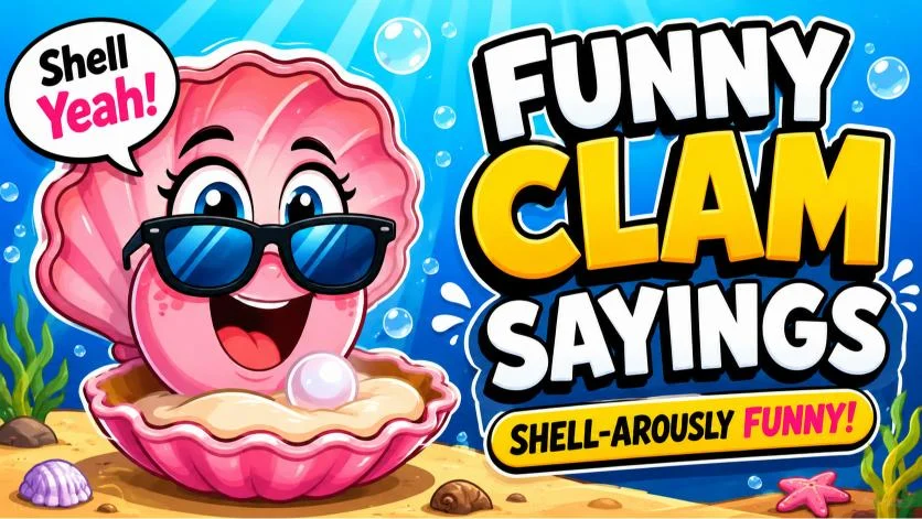funny clam sayings