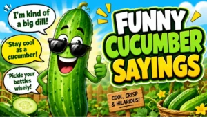 funny cucumber sayings
