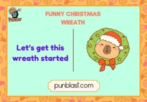 funny christmas wreath